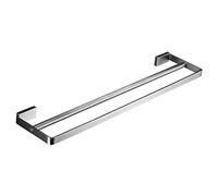 CHCWR Towel Rails Bathroom Towel Bar Towel Rack Double Rod Stainless Steel Hanging Washbasin Tower Hanger Bathroom Towel Rail Balcony Rack Towel Bracket Tower Hanger/40Cm Towel Racks/40Cm The New