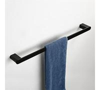 CHCWR Towel Rails Black Towel Rack, Towel Single Rod Toilet Rail, Bathroom Hardware Towel Racks/40Cm The New