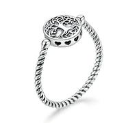 CHCWR Tree Of Life Pendant Rings For Women Plated Platinum Jewelry Weeding Finger Ring