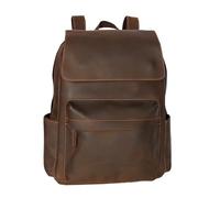 CHCWR Vintage Cowhide Backpack For Men Large Capacity Casual Mens Leather Backpack Trend Computer Bag