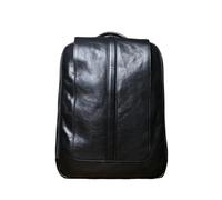 CHCWR Vintage Genuine Leather Backpack For Men Cowhide Travel Bag Casual Business Laptop Bag For Mens (Color : Black, Size : 15.7 * 11.8 * 3.3inch)