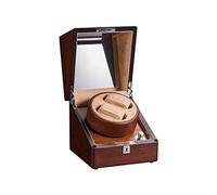 CHCWR Watch Holder Watch Winder 2+0 Watch Box Automatic Double Watch Winder Box Watches Quiet Storage Display Box Watch Organizer (Color : Brown) (Brown)