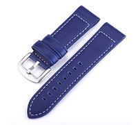 CHCWR watch strap 18mm 20mm 22mm 24mm leather watchband men women stainless steel buckle strap brown blue bracelet