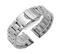 CHCWR watch strap, deployment buckle stainless steel strap men's watch band 18mm 20mm 22mm 24mm curved bracelet bracelet