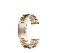 CHCWR watch strap golden stainless steel solid link watch for watch band strap bracelet straight end 18/20/22/24mm bracelet