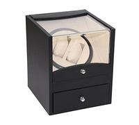 CHCWR Watch Winder Electric Shaker Watch Winder Storage Box Luxury Double Watches Display Single Motor Box Automatic Winding Watch Collection for Men and Women (Color : B Size : 0) (B)