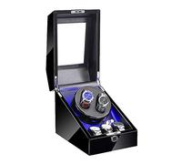 CHCWR Watch Winder Watch Winder Automatic Winding with Led Light Soft Watch Pillow Ac Adapter and Battery Powered Quiet Motor,2+3 Watch Winder