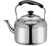 CHCWR Whistling Tea Kettles Stovetop Silver Whistle Teapot 304 Stainless Steel Tea Kettle with Ergonomic Heat-Resistant Handle Hello Octopus feet