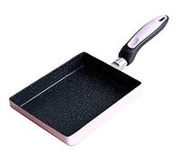 CHCWR Wok Cookery Rectangular Cookware Stainless Steel Frying Pan Household Cooking Pot Frying Pan Open Fire Induction Cooker (Color : Pink) Vision