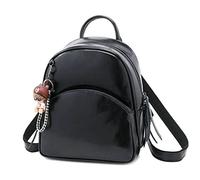 CHCWR Women Backpack Genuine Leather Backpacks for Teenage Girls Female School Shoulder Bag (Color : D, Size : One Size)
