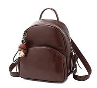 CHCWR Women Backpack Genuine Leather Backpacks for Teenage Girls Female School Shoulder Bag (Color : D, Size : One Size)