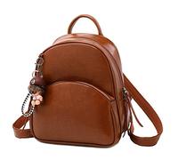CHCWR Women Backpack Genuine Leather Backpacks for Teenage Girls Female School Shoulder Bag (Color : D, Size : One Size)