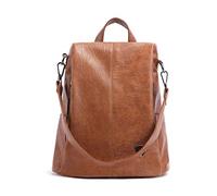 CHCWR Women Backpack Teenagers Girls Anti-Theft School Bag Vintage Casual Backpack Ladies Real Leather Book Bag Female (Color : C, Size : One Size)