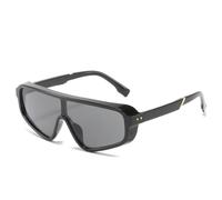 CHCWR Women One Piece Goggle Sunglasses For Men Retro Black Sun Glasses Female Shades Eyewear UV400