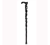 CHCWR Wooden Cane Solid Walking Stick Crutch Wooden Carved Comfortable Handle Walking Sticks Retro Cane for Men and Women 95cm for Elderly, Seniors