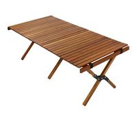 CHCWR Wooden Folding Table, Folding Camping Table for Indoor and Outdoor Use, Portable Camping Table with Carry Bag for Camping Hiking Backpacking Outdoor Picnic