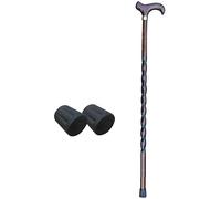 CHCWR Wooden Walking Stick Solid Cane Crutches for The Elderly - Wooden Canes - Solid Wood Faucet Walking Sticks- Wood Walking Sticks- Old Man Gifts