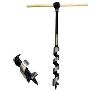 CHCYWJGJ Upgrade Lengthen Hand Auger Drill Bit 1” x 15”,Hand Auger Wrench Scotch Eye Wood Auger,Protable Easy Wood Auger, Perfect for Camping Shelter Building,Outdoor,Hiking
