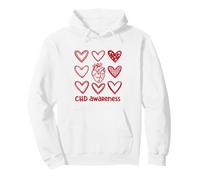 CHD Awareness Heart Disease Wear Red Congenital Heart Pullover Hoodie