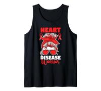 CHD Congenital Heart Defect Awareness Heart Disease Warrior Tank Top