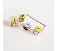 4Pcs Car Valve Caps, for Ferrari Wheel Tire Theftproof Dust Airtight Leak-Proof Covers, Auto Styling Accessories