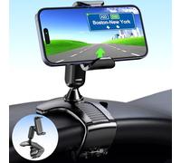 CHDFKKD Car Phone Mount, Cell Phone Holder for Car 360 Degree Rotation Dashboard Car Clip Mount Stand Suitable for 4.7 to 6.5 inch Smartphones (Black)