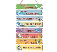 CHDITB Inspirational Quote Wall Art Shark Motivational Kids Bedroom Decror