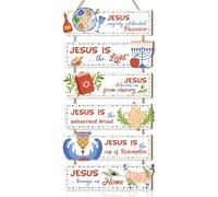 CHDITB Jesus Passover Decortions,Happy Passover Hanging Wall Decor,Jewish Pesach Party Holiday Decorations Christian,Jewish Pesach Meal David Star Wall Sign for Home Party Indoor Outdoor Decor