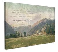 CHDITB The Lord Bless You Christian Wall Art,Jesus Bible Verse Scripture Canvas Artwork, Abstcat Mountain Landscape Nature Decor,Bible Verse Picture for Living Room Bedroom Christian Gifts(59x39cm)