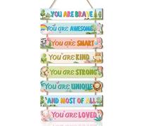 CHDITB Woodland Animal Affirmations Kid Decor Inspirational Quotes Wall Art