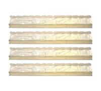 Chdnhe Scalloped Mahjong Racks with Pushers,Acrylic Scalloped | Mah Jongg Tile Holder | for Women Men Retirees Beginners Home Game Night Gatherings Clubs Travel Vacation Holiday Parties