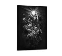 CHDYRNGU Gothic Satanic Baphomet Poster Poster Decorative Painting Canvas Wall Posters And Art Picture Print Modern Family Bedroom Decor Posters 08x12inch(20x30cm)