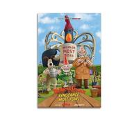 CHDYRNGU Wallace And Gromit Strongest Revenge Goose Cartoon Poster Poster Decorative Painting Canvas Wall Posters And Art Picture Print Modern Family Bedroom Decor Posters 12x18inch(30x45cm)
