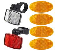 CHDZSW Set of 6 reflectors, bicycle reflectors, spoke reflectors, cat eye reflector, for bicycle, children