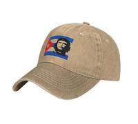 Che Guevara Baseball Cap Cuba Flag Aesthetic Female Washed Trucker Hat Casual Rock Snapback Cap Gift Idea Cotton，for All Seasons