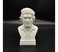 Che Guevara Bust Che Guevara Statue Che Guevara Sculpture, Che Guevara 3D Printing Model White Che Guevara Figurines, Desk Decoration Gift 10CM