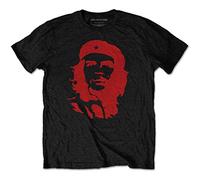 Che Guevara - Che Guevara T Shirt Red On Black Portrait Cuban Revolution Official Mens L