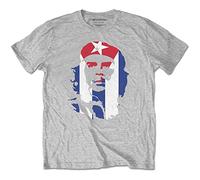 Che Guevara - Che Guevara T Shirt Star and Stripes Cuban Revolution Official Mens Grey XXL