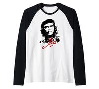 Che Guevara Cuba Rebel Signature Guerrilla Icon Revolution Raglan Baseball Tee