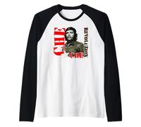 Che Guevara Cuba Rebel Signature Revolutionary Freedom Raglan Baseball Tee