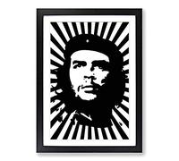 Che Guevara Framed Print | A2 Oak Framed Wall Art | Ready to Hang | Modern Nature Picture | Living Room Bedroom Lounge Office