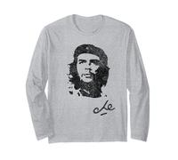 Che Guevara Portrait Signature Guerrilla Cuba Long Sleeve T-Shirt