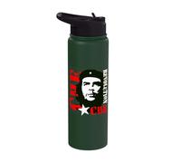 Che Guevara Shirt Cuban Guerrilla Revolution Che Stainless Steel Insulated Water Bottle