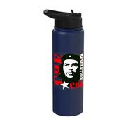 Che Guevara Shirt Cuban Guerrilla Revolution Che Stainless Steel Insulated Water Bottle