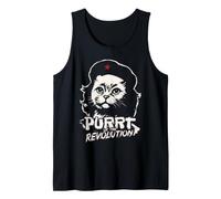 Che Guevara Shirt Revolution Funny Rebel Cat Tank Top