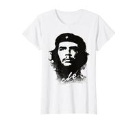 Che Guevara Shirt Revolution Value Graphic T-Shirt, Women, White, S