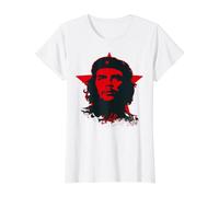 Che Guevara Shirt Star Red Value Graphic T-Shirt, Women, White, XS