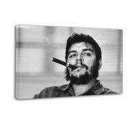 Che Guevara Smoking A Cigar Poster Decorative Painting Canvas Wall Posters And Art Picture Print Modern Family Bedroom Decor Posters 08x12inch(20x30cm)