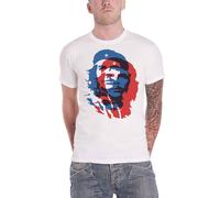 Che Guevara T Shirt Blue And Red Portrait Cuban Revolution Official Mens White