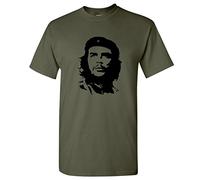Che Guevara T Shirt - Classic Retro tee Military Green S
